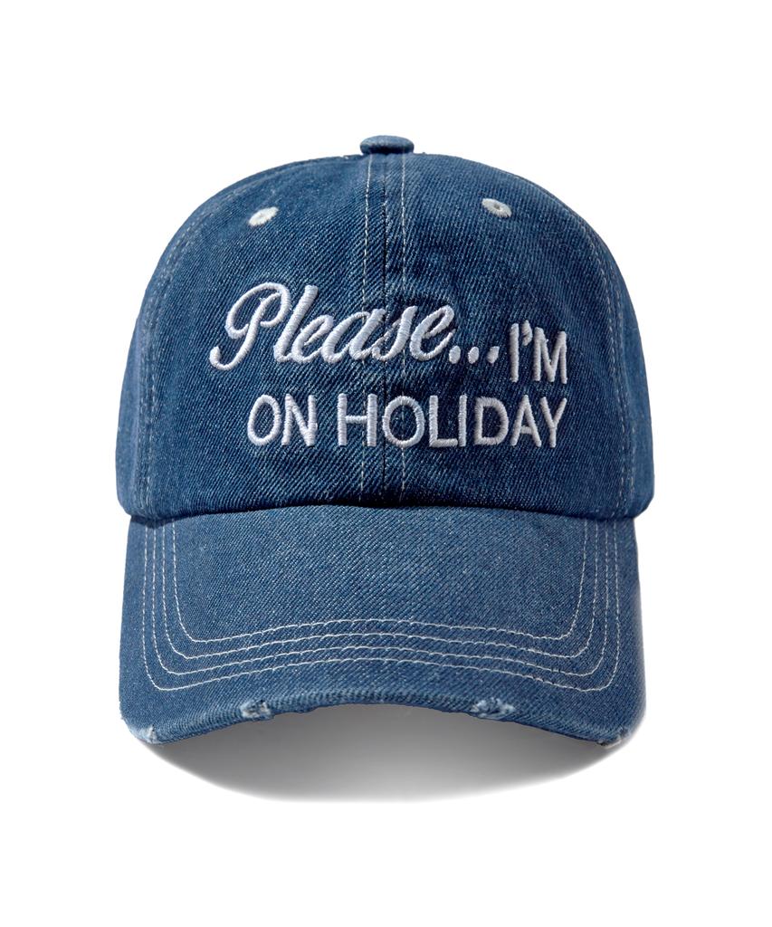 EXPRESSHOLIDAY Am On Holiday Ball Cap_Blue