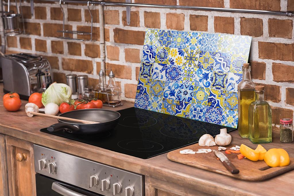 SZKLANA PŁYTA OCHRONNA NA KUCHENKĘ 70x52 MOZAIKA