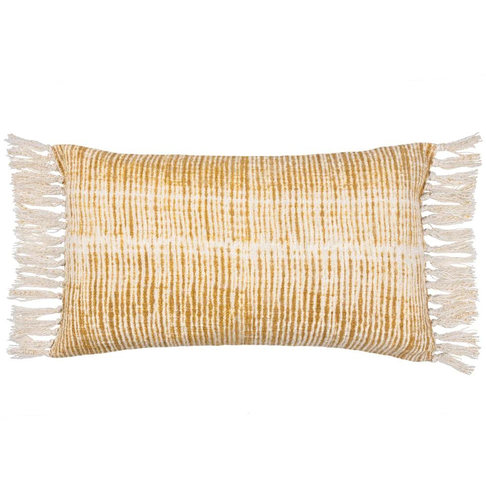 Yard Sono Ink Fringed Abstract Cushion Cover