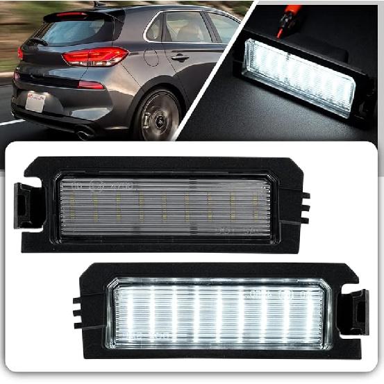 Nsautolighting LED License Plate Lights Full LED Number Plate Lamp Assembly for 2011-2018 Hyundai Elan'tra Accent Elan'tra Coupe for 2009-2018 Kia