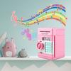 Safe Piggy Bank for Children with a Pin, Large Electronic ATM, Pink Coins