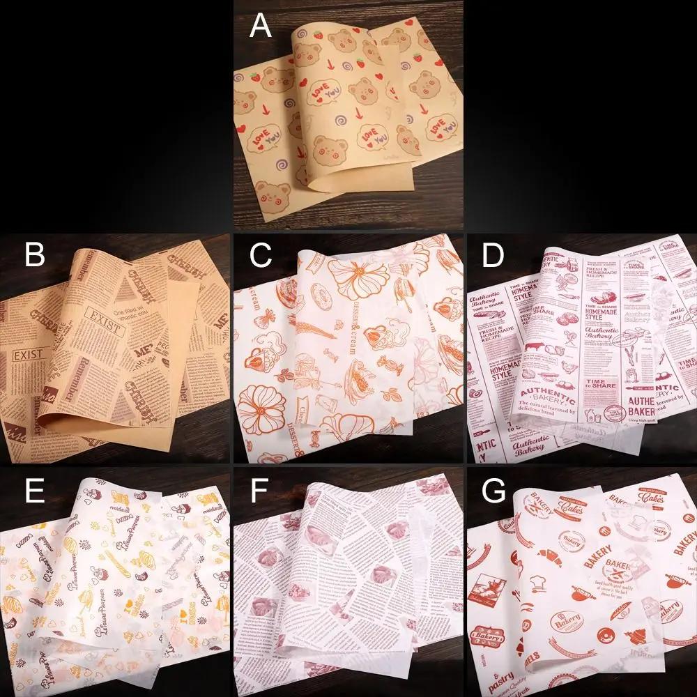 Food Wrappers Paper Newspaper Style Wrapping Paper Non-stick Wrapping Paper Wax Paper Oil-proof Baking Paper Food Packaging