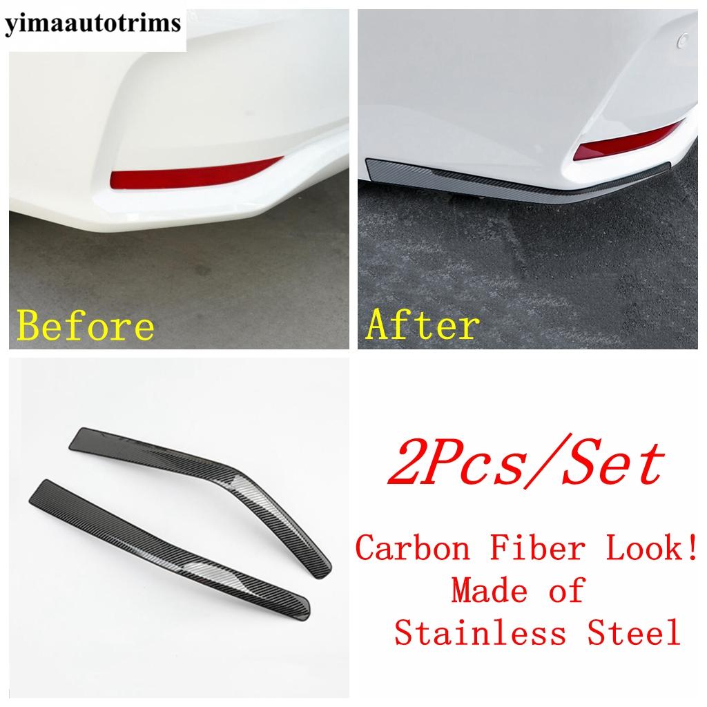 Front Rear Bumper Corner Protector Cover Trim Blue Black Silver Stainless Steel Accessories For Toyota Corolla E210 - 2025