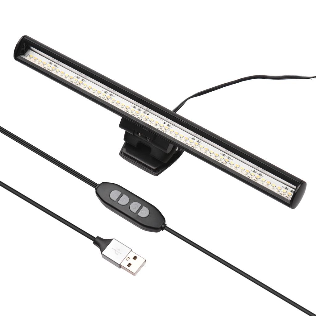 40cm Computer Screen Monitor Light Bar E-Reading Lamp with Bi-Color Temperature 2800K-6500K 10 Levels of Brightness for Laptop Desktop Offi