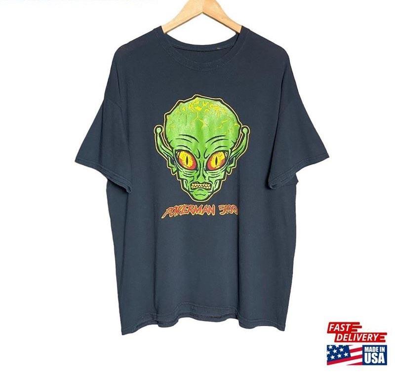 Vtg Powerman 5000 Band For Fans Heavy Cotton Black S-5XL T Shirt TT243 Unisex T-Shirt M