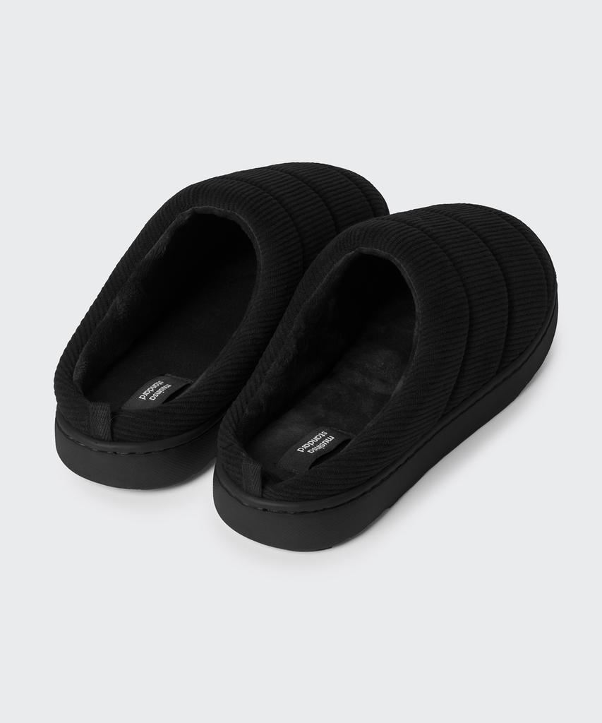 Musinsa Standard Corduroy Padded Mules [Black]