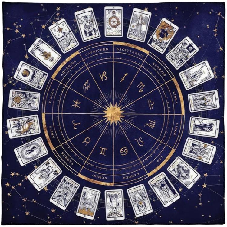 Board Game Pad Astrological Oracles Table Cover Card Mat Divinations Tablecloth