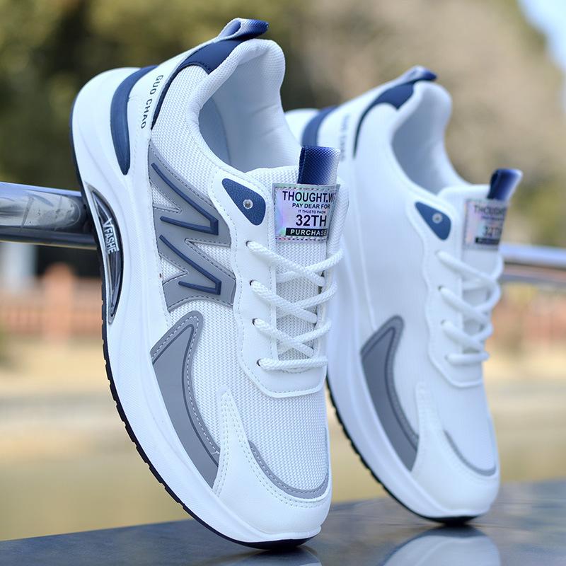 Men's shoes new mesh shoes four seasons dad shoes platform-soled breathable sports shoes men's non-slip running shoes versatile casual shoes