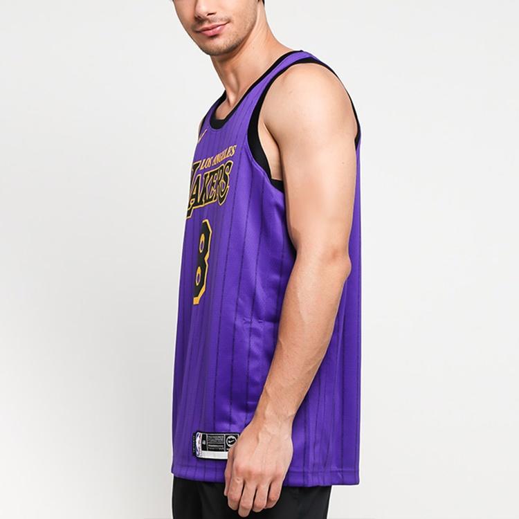 Nike NBA Jersey Kobe Bryant SW Fan Edition 18-19 Season City limited lakers No. 8 Purple Men's AV4270-504