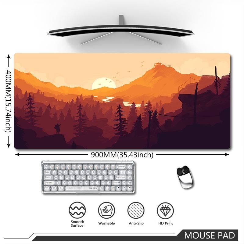 Original Large Mousepad Deep Forest Firewatch Mouse Pad Gaming Keyboard Mouse Mat Speed Waterproof Notebook Office Carpet Mats