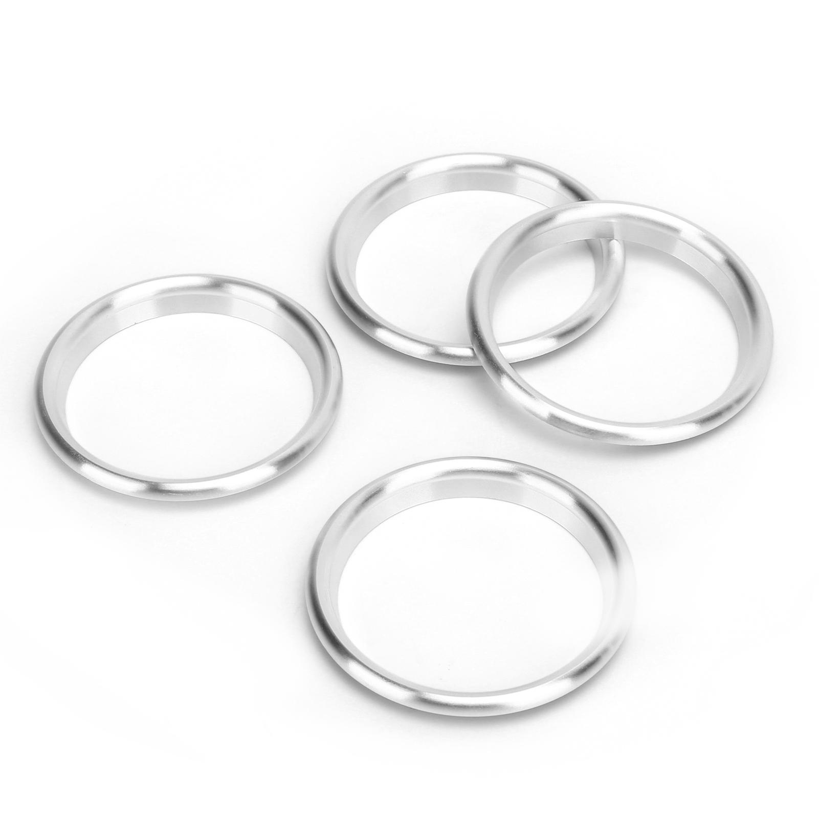 

4pcs Car Console Air Outlet Ring Aluminium Alloy Silver Trim Replacement for A3 2014‑2019