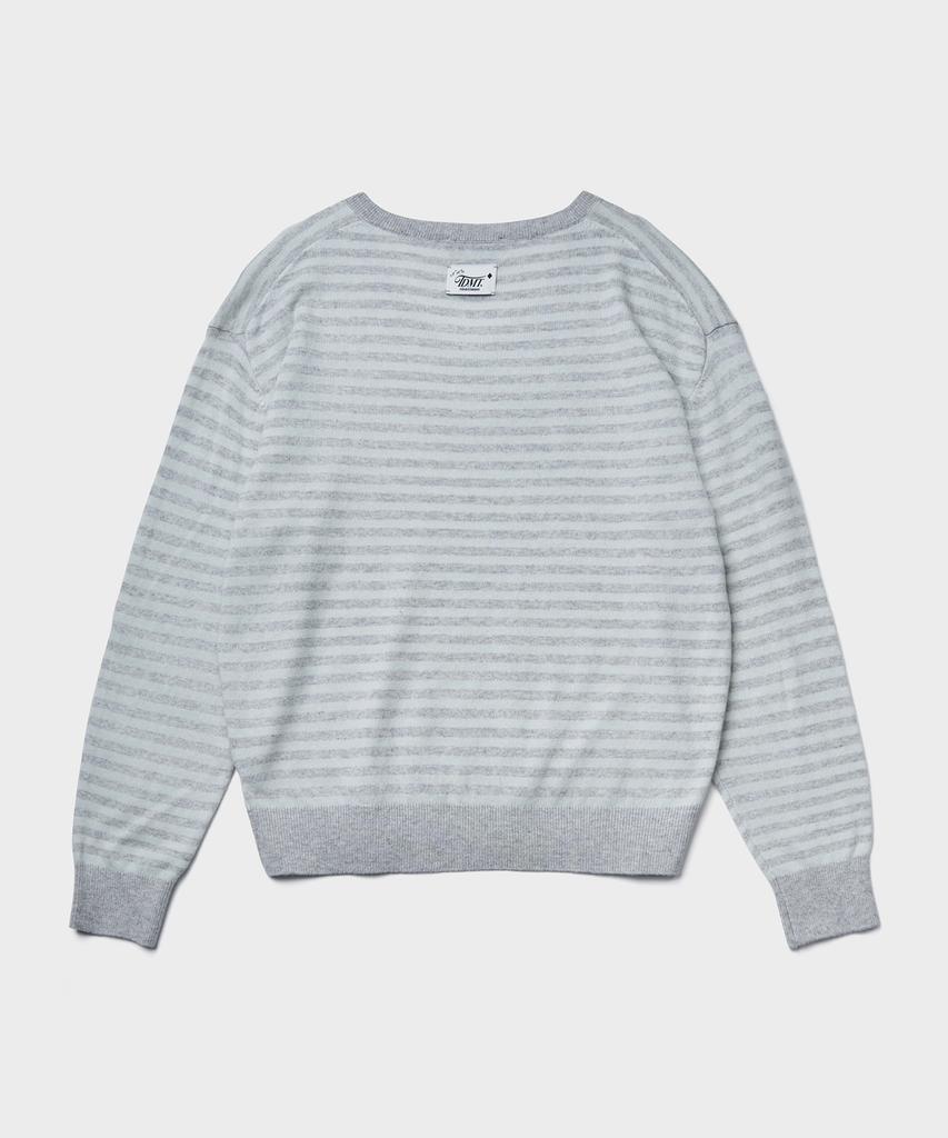 TTUDEMENT Essential Cash Blend Stripe Knit_Mint