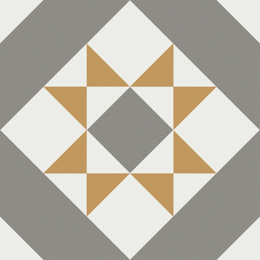 Decorative Porcelain Stoneware Tile Patchwork Victorian Elmer 20X20 Cm Gat. AND