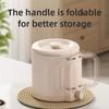 600W Taşınabilir Çok Fonksiyonlu Katlanabilir Kettle Açık Hava Seyahat Elektrotermal Bardak Yurt Hanede Anında Noodle Tenceresi