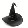 Halloween Falten Schwarz Hexe Hut Kostüm Requisite