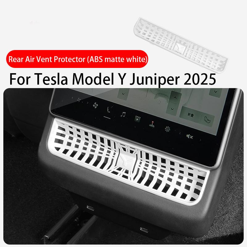 For Tesla Model 3/Y Highland Juniper 2025 Rear Center Console Air Outlet Cover Vent Outlet Dust Cover Car Styling Accessories