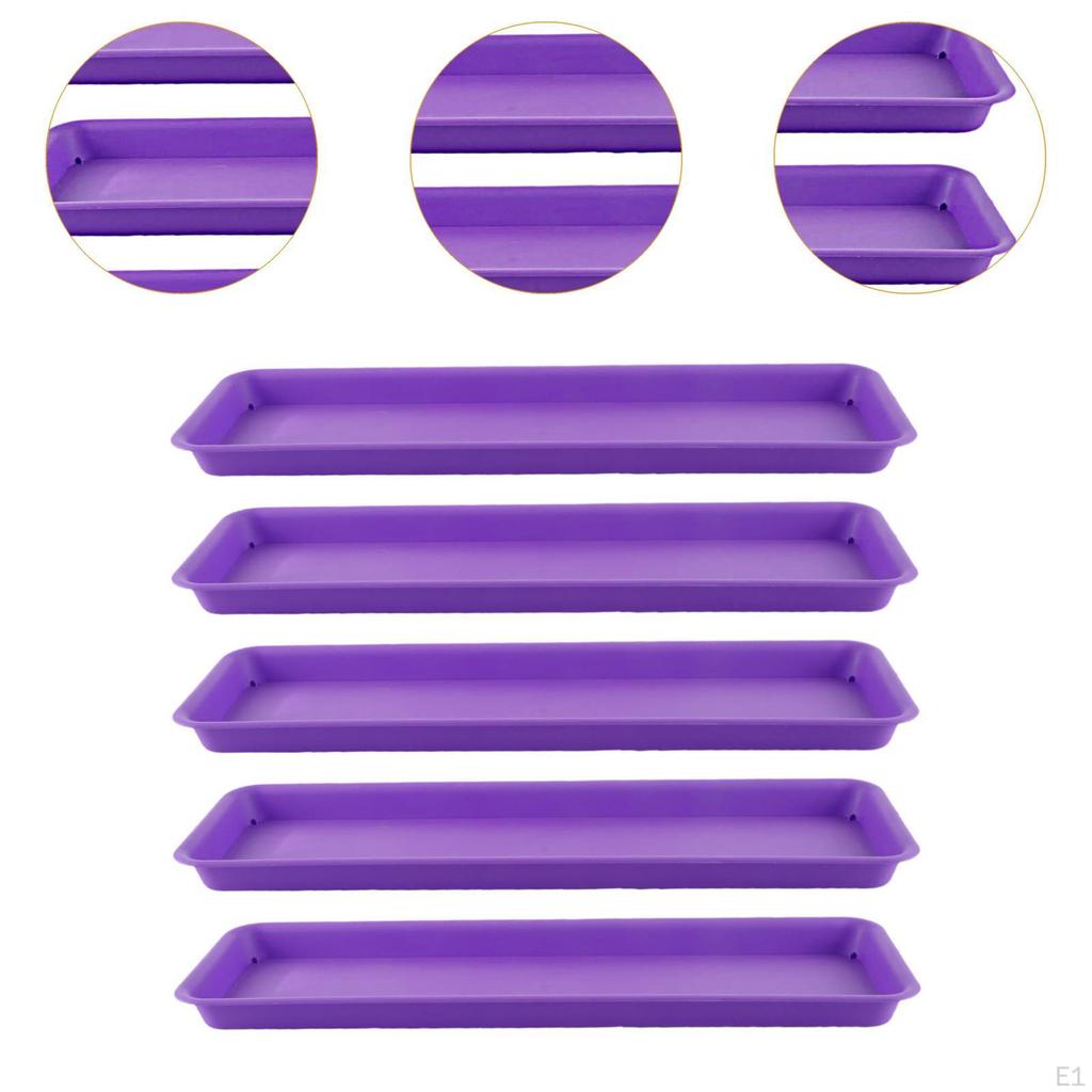 5-fache Pflanzenschalen Basisbecher Rechteckige Pflanzen Blumentopf -Nendasesen für Innenräume,