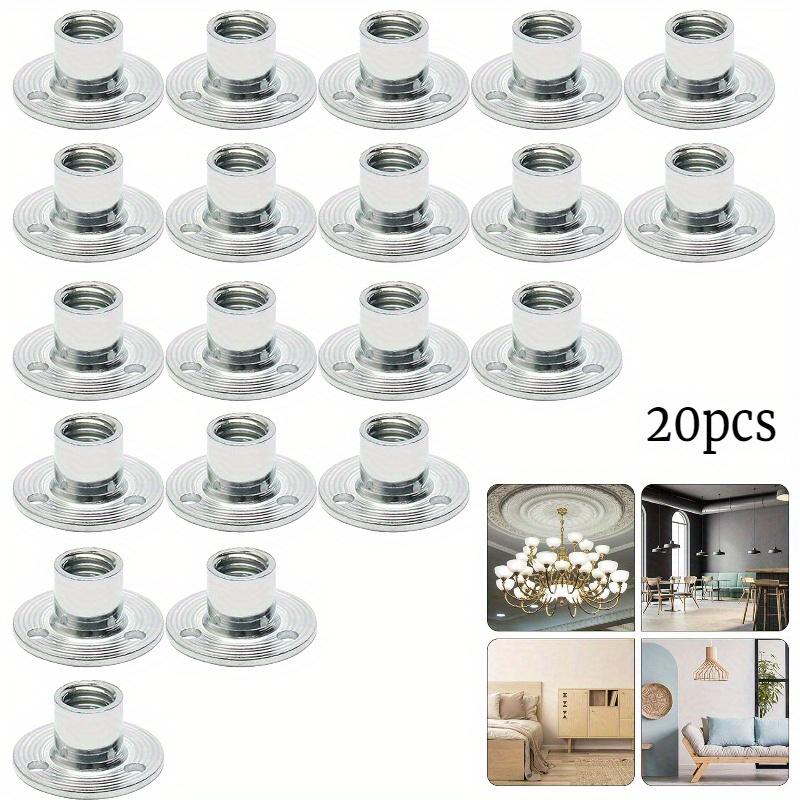 

20 шт. M10 Углеродистая сталь Т-образная гайка Фланцевая вставка Т-образная гайка Крепление для установки мебели Простая установка в комплекте