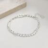 925 Sterling Silver Smooth Round Beads Bracelet For Women Vintage Simple Adjustable Classic Party Jewelry Gift