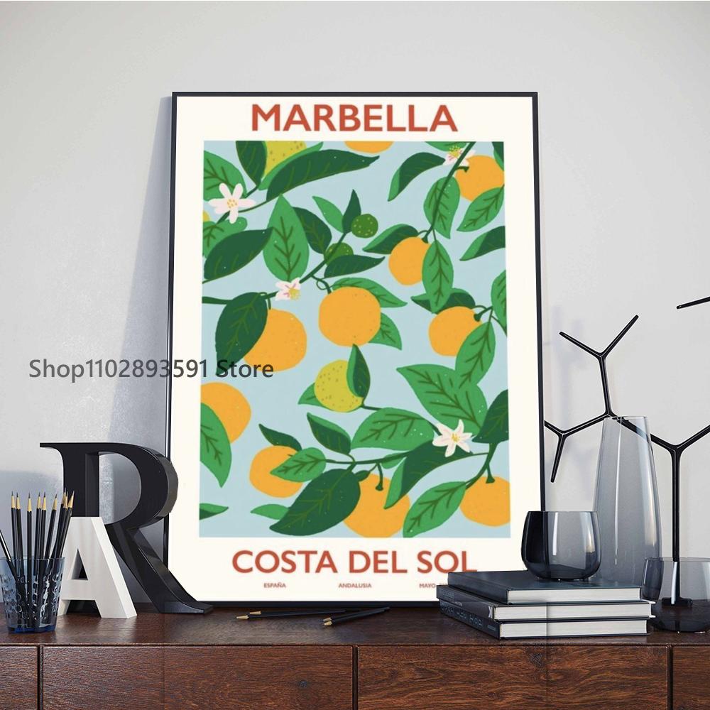 1ks La Dolce Vita Citronový Plakát Papírový Tisk Domácí Ložnice Vstup Bar Kavárna Umělecká Malba Dekorace