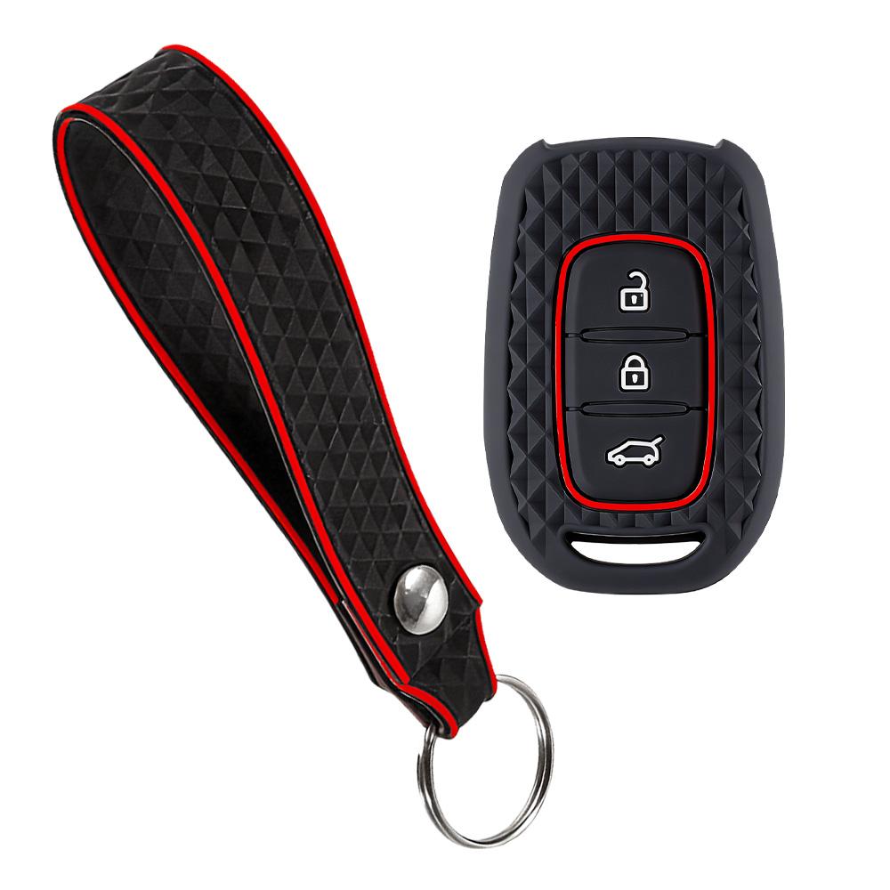 

3 Buttons Silicone Car Fob Remote Case Holder Cover For Dacia Logan For Renault Twingo 3 Duster Captur Logan Laguna Scenic