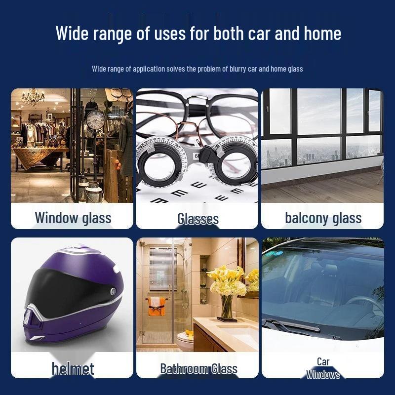 Portable Wet Wipes for Removing Oil Film & Water Stains - Quick, One-Wipe Clarity for Car Glass
