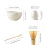 Matcha Preparation Kit Featuring Bowl, Spoon, and Bamboo Whisk Accessories