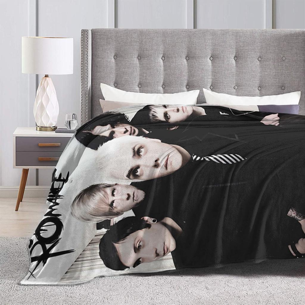 Soft BlanketChild Picnic My Chemical Romance Band Throw Blanket  Flannel Bedspread For Living Room Street Trend Sofa Bed Cover