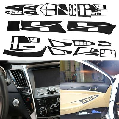 Car 3D Carbon Fiber Look Interior Accessories Whole Kit Cover For Hyundai SONATA