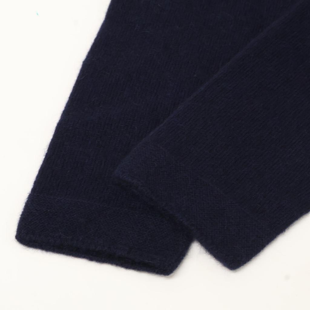 TOYOBOSHI MASE Navy 11IT-PC2012 Cashmere 100 Knit Tops 1 NavyUsed