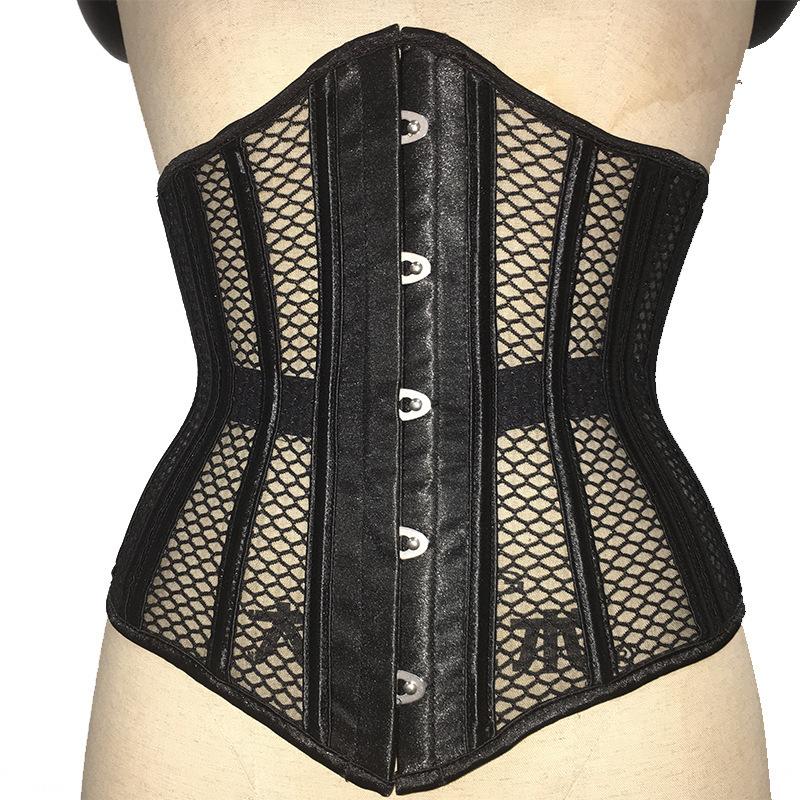 Breathable Elastic Mesh 26 Bones Waist Trainer Corset Abdomen Slimming Body Shaper