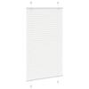 VidaXL Store Pleated White 80x150 Cm Fabric Width 79.4 Cm Polyester, Window Pleated Blind, Accordion Blind, Blind 4015496