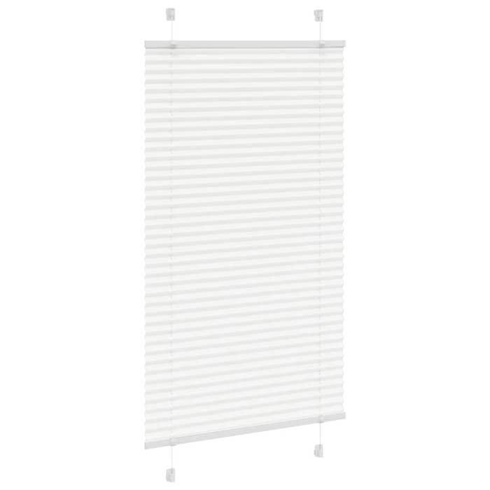 VidaXL Store plissé blanc 80x150 cm largeur du tissu 79,4 cm polyester, store plissé de fenêtre, store accordéon, store 4015496