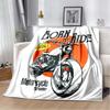 3D retro motorcycle  area Printing Blanket,Fashion Soft Cozy Living room Bedroom Sofa Bed Travel Blanket Birthday Gift