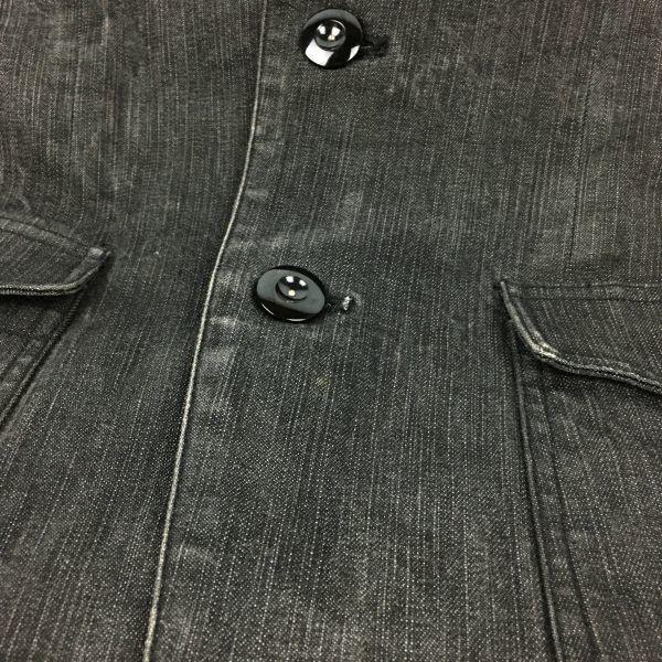 Extra Edition UNITED ARROWS Men's M Black Denim Shop Coat Chester Coat Jacket(USED)