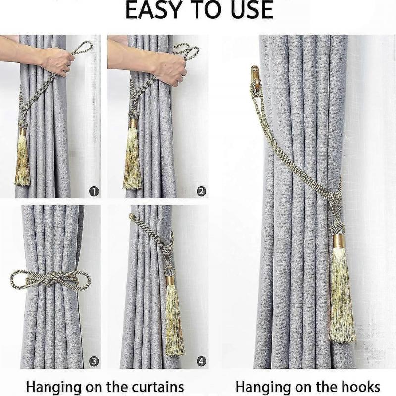 Elegant Fringed Tassels for Curtains and Home Decor Styling