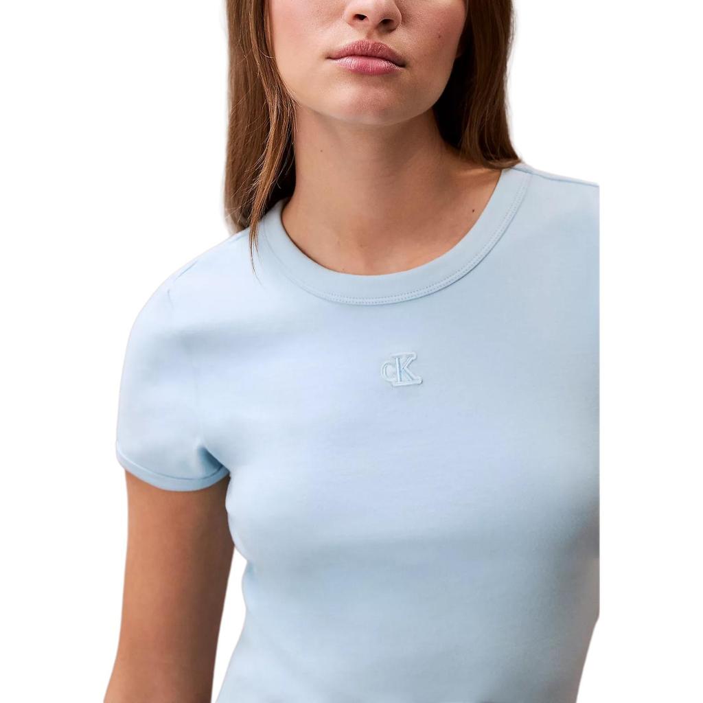 Calvin Klein Slim Fit Round Neck Comfortable Soft Skin Friendly Short Sleeve Dress Women dresses 47B266G-VE0