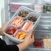 Transparent Refrigerator Storage Box Multifunctional Food Classification Shelf Fridge Organizer Rack Resuable Durable