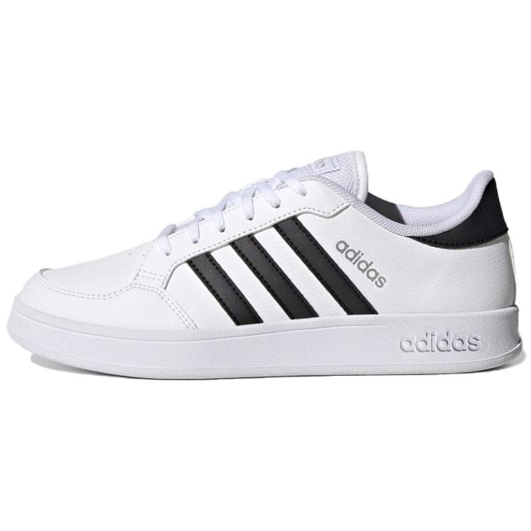 Adidas Womens Breaknet 'White Black' (women's sizes) Cloud White / Core Black / Silver Metallic Skateboard Shoes FX8724