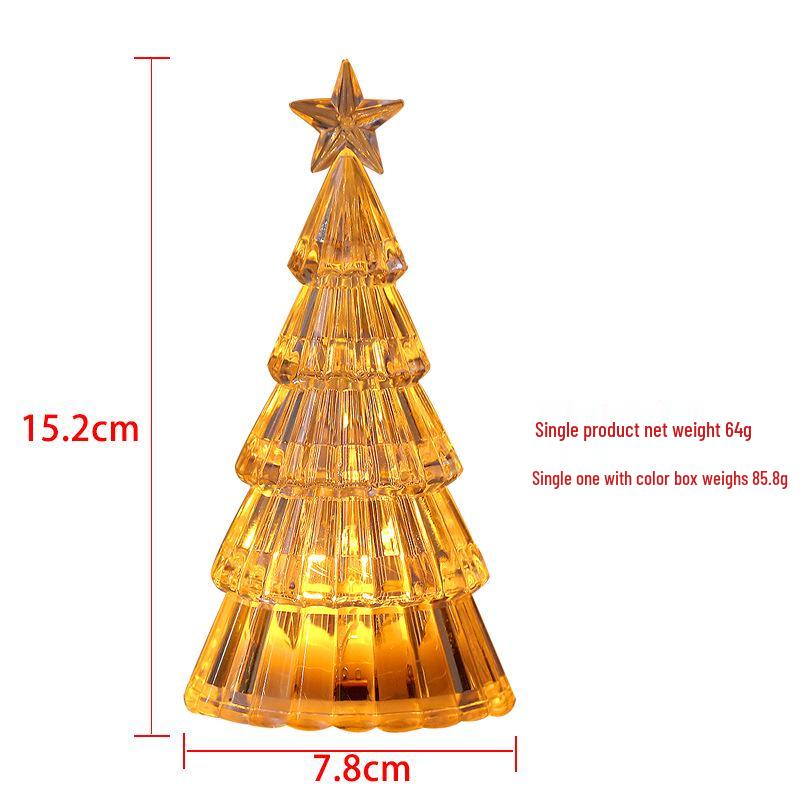 Ornement Lumineux LED Arbre de Noël & Lumière de Bougie