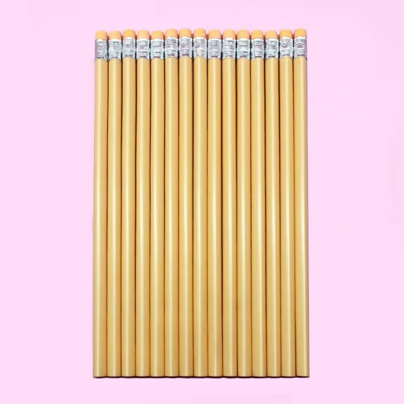 Macaron Triangular Bar Hb Pencil With Eraser Tip For Students Sketching