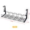 Undertable Storage Rack Metal Cable Tray Computer Desk Wire Organizer Without Perforated Kitchen Storage Accessories