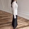 Cross-border European and American women's clothing  Amazon standing leader pattern handicap temperament long-sleeved jacket lace-up hip skirt