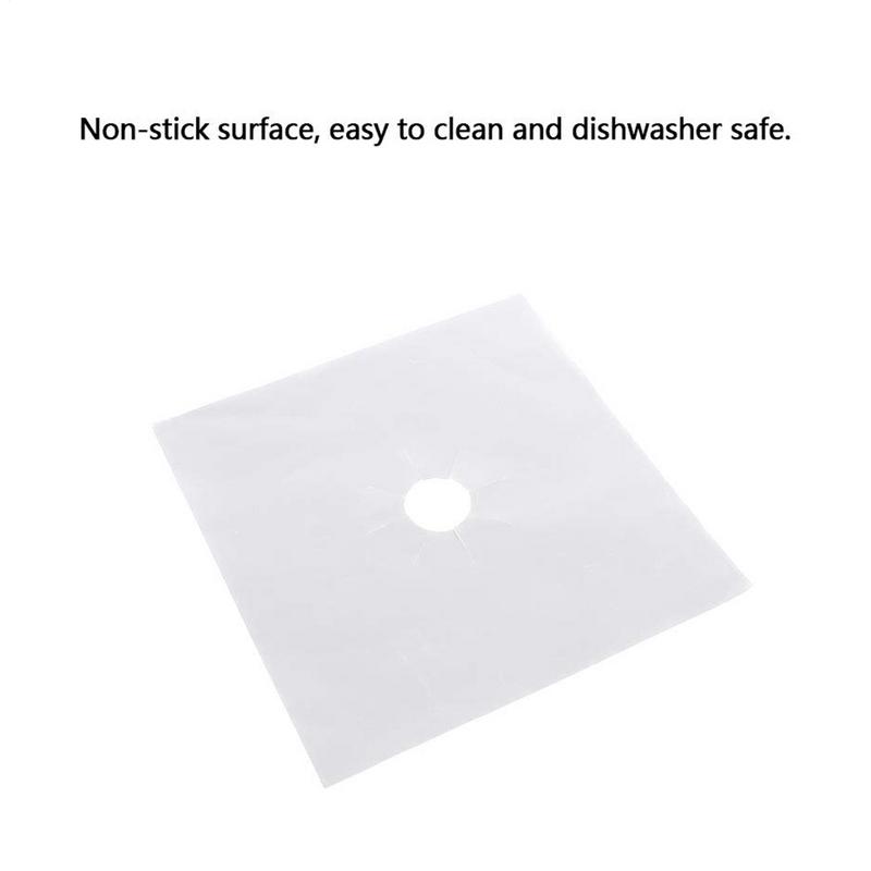 Stove Burner Cover 4X Kitchen Stove Burner Protector Heat-Resistant Reusable Anti-Oil Cleaning Pads Kitchen Gadget For Cooking