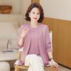 Elegant Spring Suit: Stylish Two-Piece Set for Middle-Aged and Elderly Women - Perfect for Casual Autumn Fashion