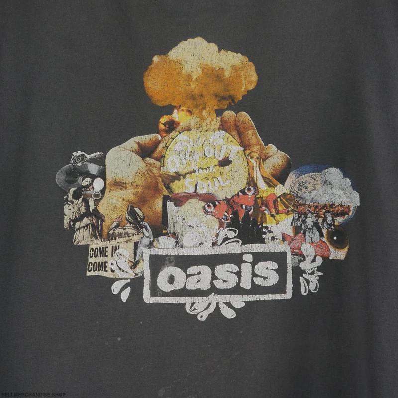Vintage 2008 Oasis Band Distressed Tour T-Shirt Unisex T-Shirt XL
