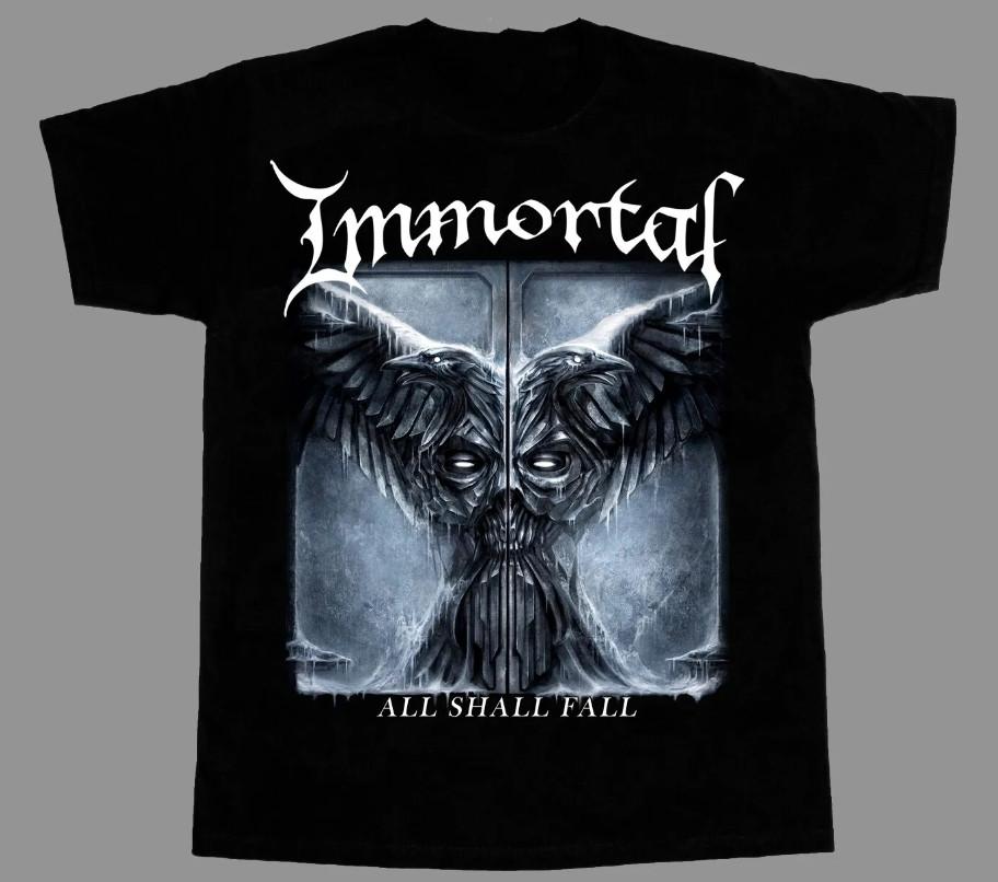Vtg IMMORTAL ALL SHALL FALL Cotton Black Full Size Unisex Shirt Unisex T-Shirt XXXXL