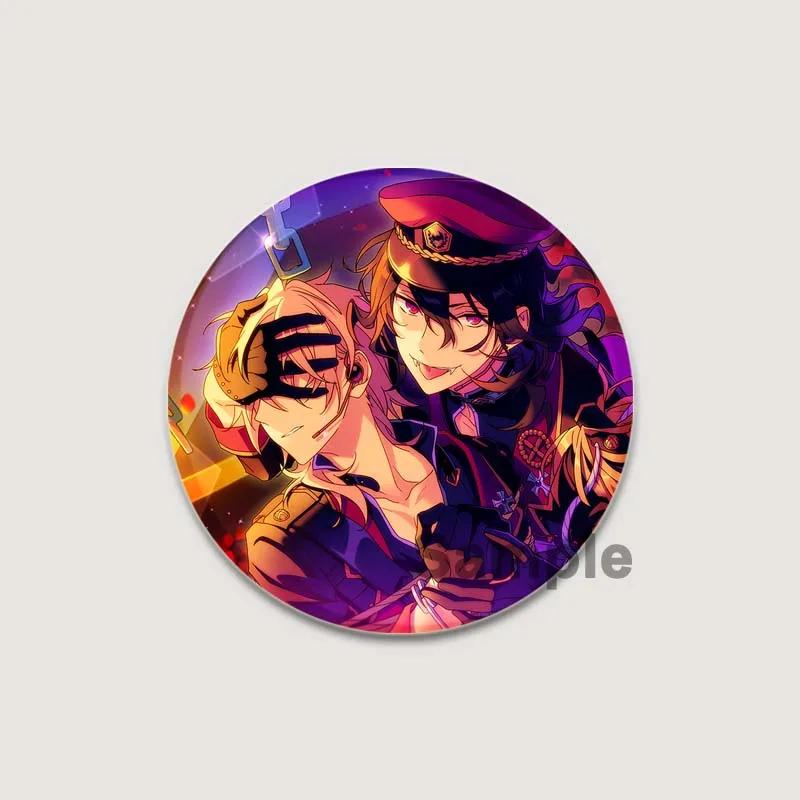 32/44/58mm Anime Ensemble Stars Pins Cartoon Characters Rei Sakuma Badge Handmade Brooches Breastpin for Backpack Clothes Gift Accessory