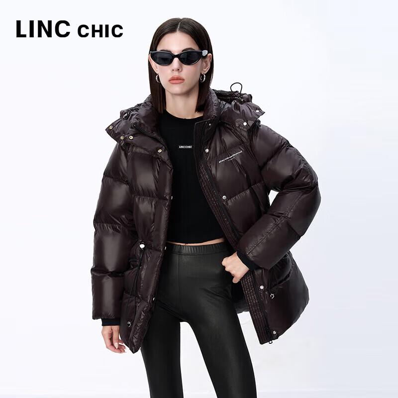Jinyujie Damen 2024 Winter Kurze Daunenjacke