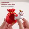 Guochao Jahr des Pferdes Tierkreiszeichen Schmuck - Glückstasche Schreibtischdekoration & Kreatives Neujahrs Souvenir zur Reichtumsanziehung.